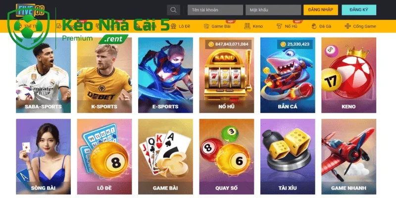 Các lợi thế nổi bật tạo nên uy tín trang chủ FIVE88