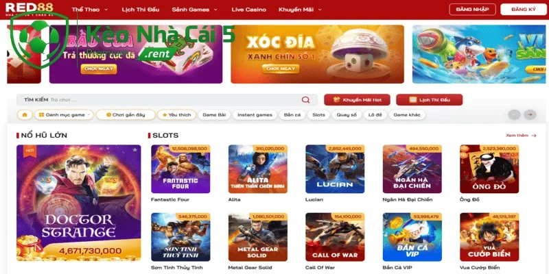 Khám phá kho trò chơi độc quyền phong phú tại trang RED88